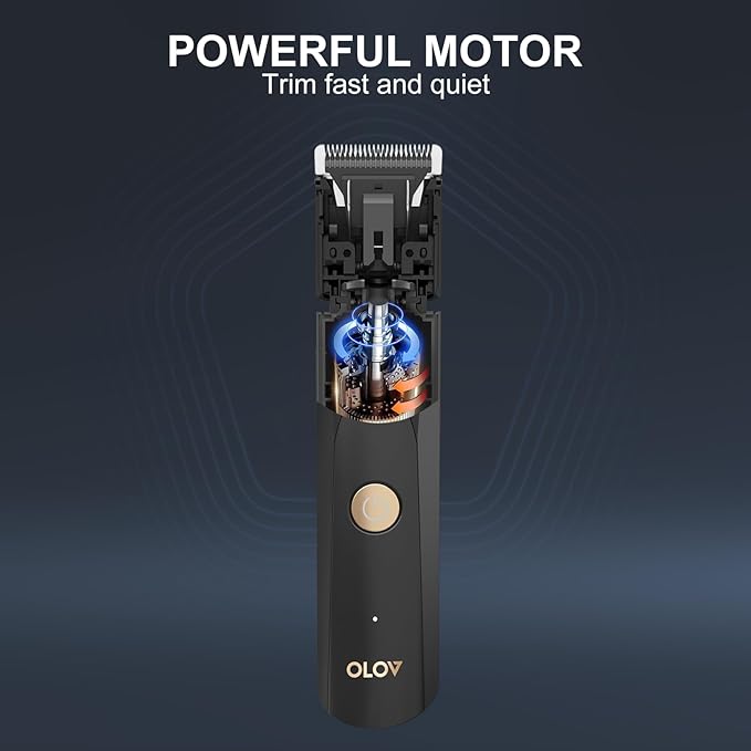 Electric Body Hair Trimmer - Groin Trimmer for Men - Bikini Trimmer Women - Wet/Dry Shaver Groomer, Replaceable Ceramic Blade Heads, USB Recharge Dock, Hygiene Razor, Christmas Gift Wrapping, Black