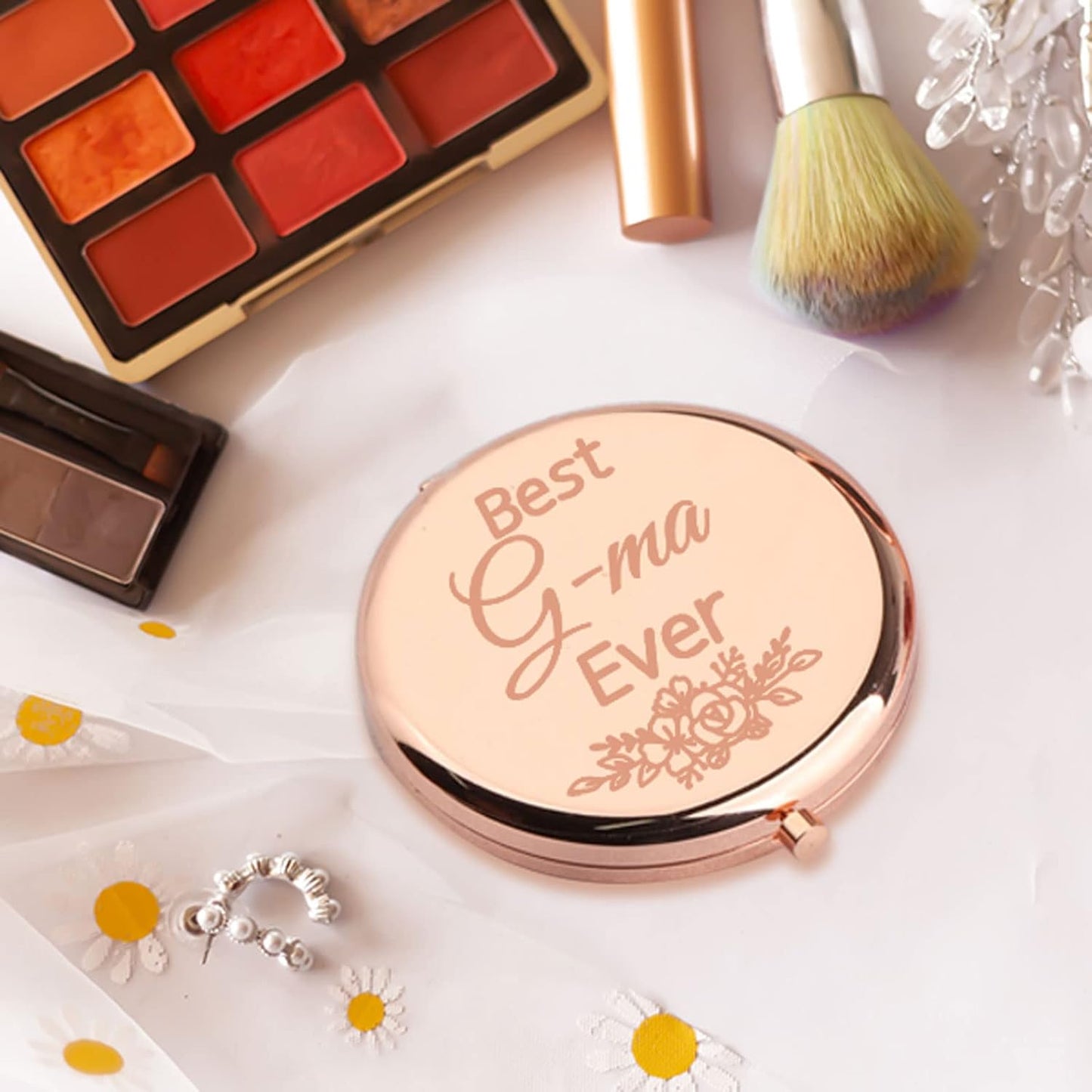 CENWA G-ma Birthday Gift G-ma Makeup Pocket Mirror G-ma Jewelry Best G-ma Ever (G-ma M)