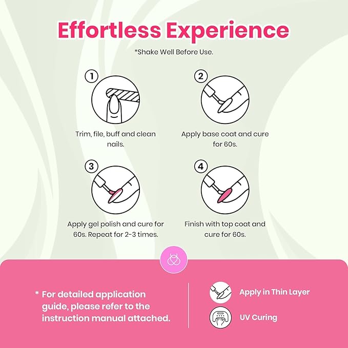 Beetles Gel Nail Polish Set - Fourfold Grace Collection, 25 Colors Baby Blue Biush Pink Gel Polish Set Spring Colors with Base Top Coat Soak off UV Gel DIY Nail Art Manicure Gift for Women