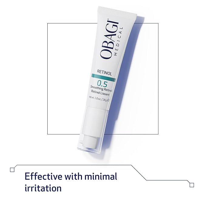 Obagi Medical Retinol 0.5 Cream - Helps Reduce the Appearance of Fine Lines and Wrinkles & Smooth Texture with Minimal Irritation - 1 oz