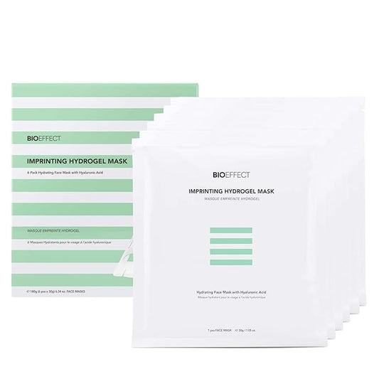 Bioeffect Imprinting Hydrogel Face Mask | Soothing Two-Part Hydrogel Mask for Intense Hydration, Plumper & Smoother-Looking Skin, 6 Masks