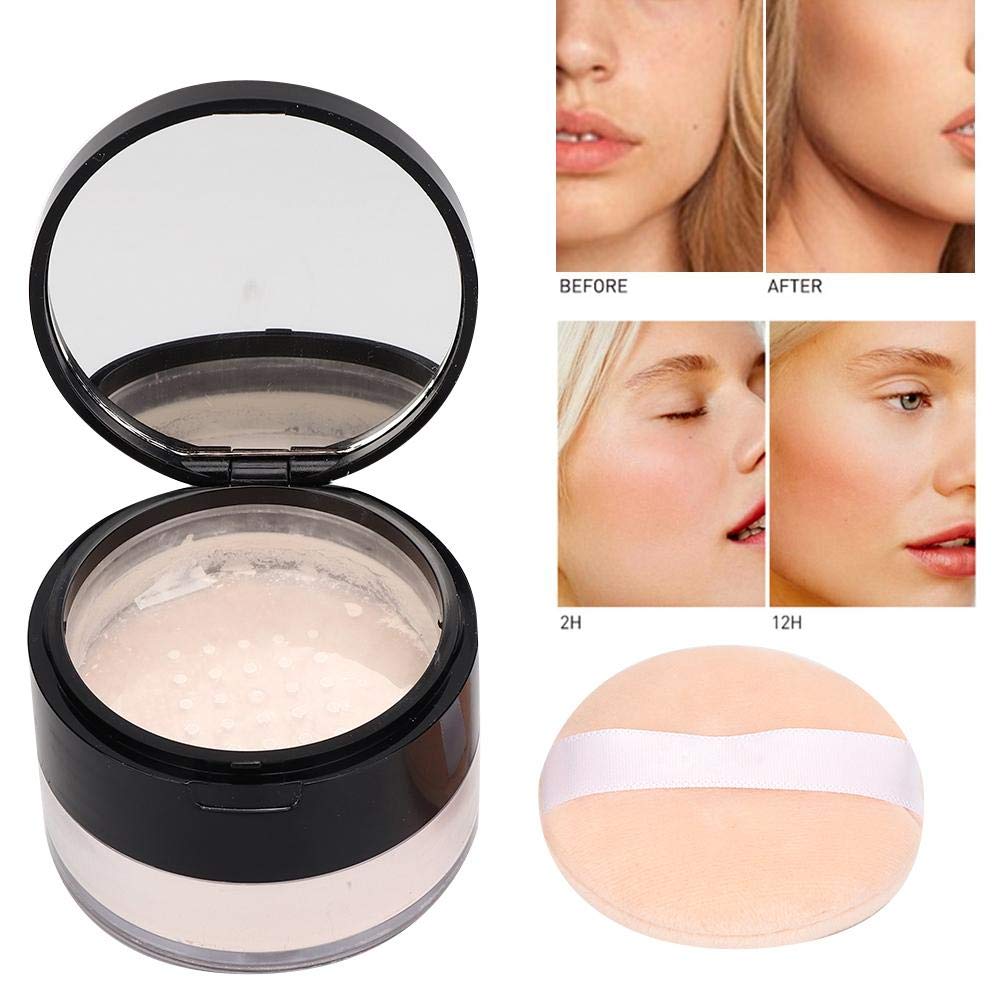 Sonew Makeup Finish Loose Powder, Oil Control ing Moisturizing Makeup Setting Powder for Face, Hair - 15g (02#Ivory White)
