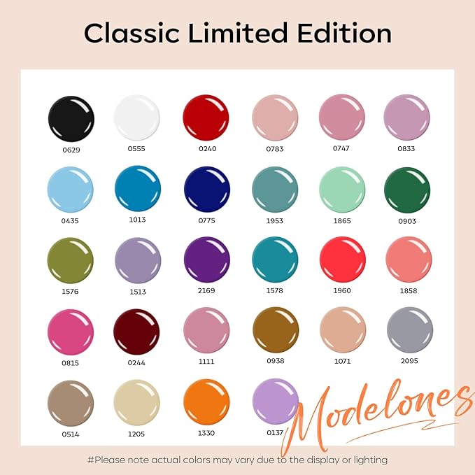 modelones 32 PCS Gel Nail Polish Set, 28 Colors Gel Polish with No Wipe Base Coat, Glitter & Glossy & Matte Top Coat Black Brown Red Purple Soak Off LED Nail Art Kit Salon at Home