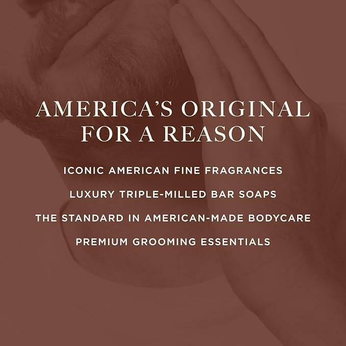 Caswell-Massey Newport Men’s Bar Soap, Sophisticated Marine Scent, Moisturizing Natural Body Wash for Bath, Face & Hands, Triple-Milled with Essential Oils, Plant-Based & Cruelty-Free, 5.8 oz