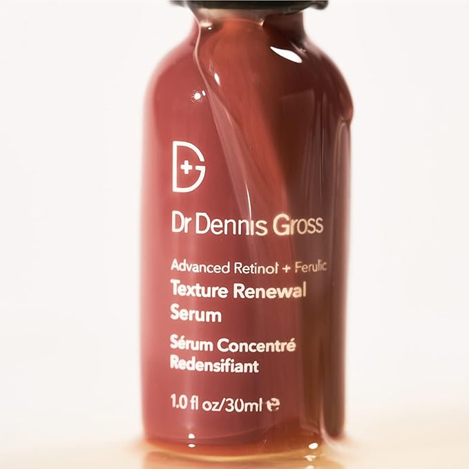 Dr. Dennis Gross Advanced Retinol + Ferulic Texture Renewal Serum – Anti-Aging Formula to Smooth Texture, Boost Radiance, and Minimize Fine Lines & Wrinkles, 1 oz