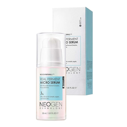 NEOGEN DERMALOGY Real Ferment Micro Serum 1.01 Fl Oz (30 ml) - Facial Serum with Naturally Fermented ingredients (Rice) & Hyaluronic Acid for Hydrated and Healthy skin - Korean Skin Care