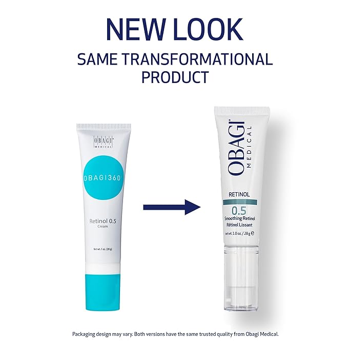 Obagi Medical Retinol 0.5 Cream - Helps Reduce the Appearance of Fine Lines and Wrinkles & Smooth Texture with Minimal Irritation - 1 oz