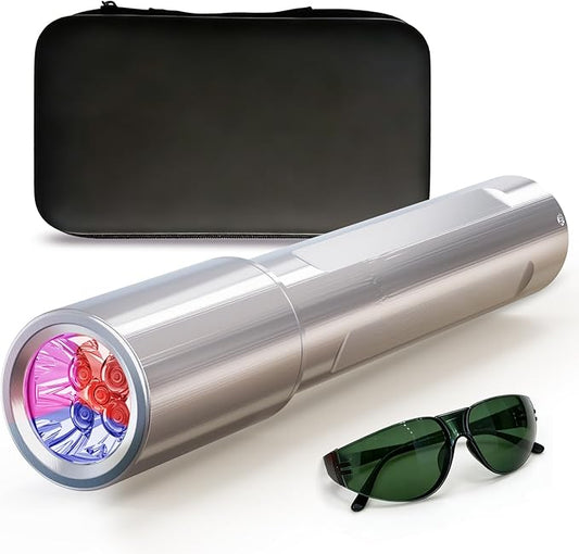 Red Light Therapy: A high-Intensity red Light Therapy Wand Featuring Five Distinct wavelength Light Beads, Designed for Treating Joint and Muscle Pain Throughout The Body and for Facial Care.