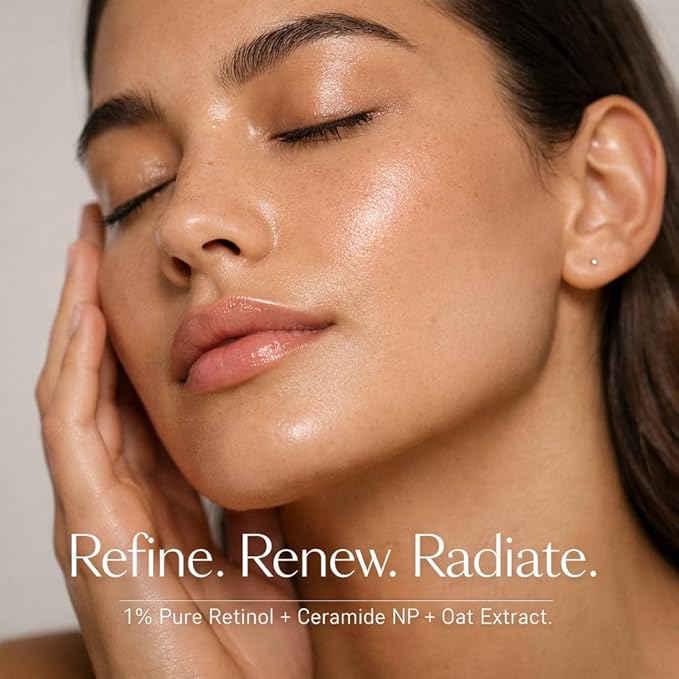 Révelle Retinol Serum – Anti-Aging Retinol Serum,1% Pure Retinol with Ceramide NP & Oat Extract, Smooths Wrinkles & Fine Lines, Gentle Formula for Sensitive Skin, 1 fl oz