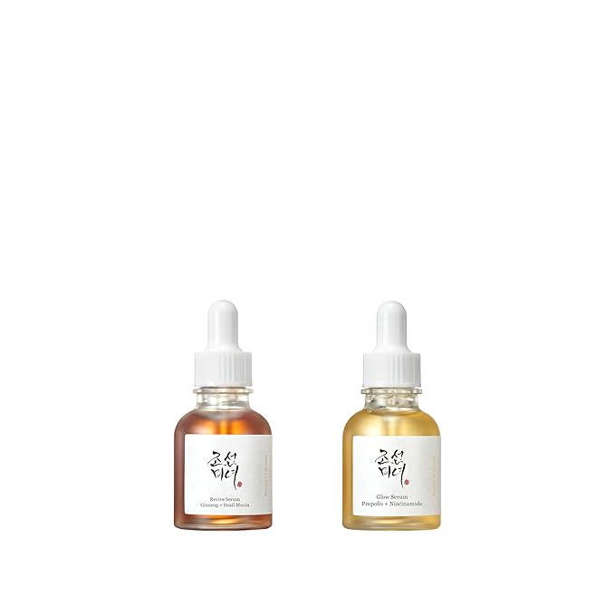 Beauty of Joseon Revive Snail Mucin Ginseng Serum (30ml, 1fl. oz) + Glow Serum (30ml, 1 fl.oz) Korean Skincare