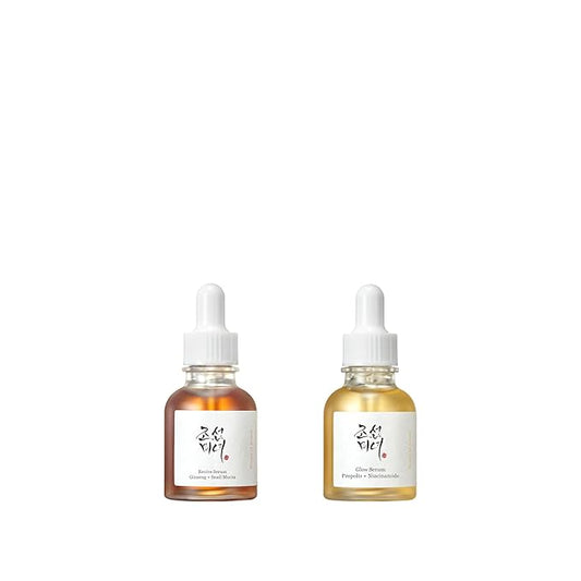 Beauty of Joseon Revive Snail Mucin Ginseng Serum (30ml, 1fl. oz) + Glow Serum (30ml, 1 fl.oz) Korean Skincare