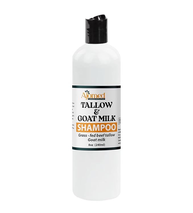 Tallow & Goat Milk Shampoo - Organic Hair Growth, Moisturizing, Handmade (Shampoo 12 Oz)