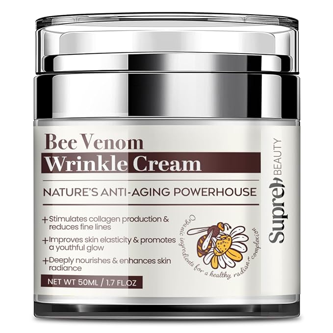 SupreH Bee Venom Cream Wrinkle Filler: Instant Face Lift Cream and Eye Tightener Cream with Hyaluronic acid Niacinamide for women and men 50