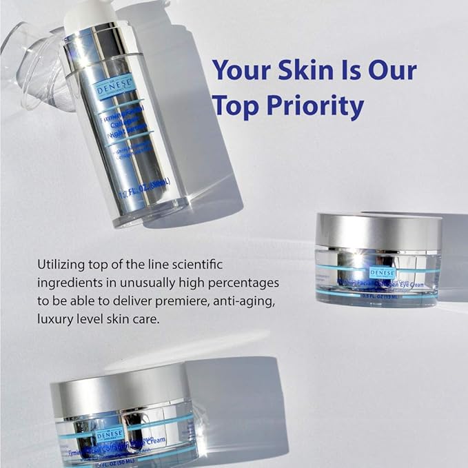 Dr. Denese SkinScience Advanced Firming Facial Pads 100 Count – Professional Exfoliator with Glycolic Acid, Peptides and Aloe for Smooth Radiant Skin, Refined Pores – Dermatologist Tested Cruelty Free