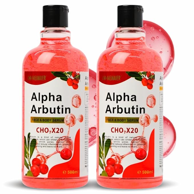 Dr. Meinaier Alpha Arbutin Serum | Daily Face & Body Hydration for Smooth, Healthy-Looking Skin (Alpha ArbutinX2)