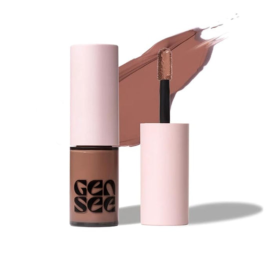 Gen See Mixed Media Matte Liquid Eyeshadow, Shroom – Weightless Long Lasting Matte Eye Color, High Pigment Multi-Use Makeup for Eyes Cheeks Lips, Vegan Cruelty-Free, Made in Italy