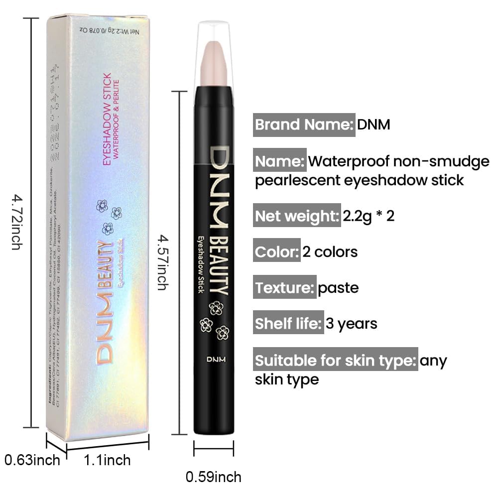 evpct 2Pcs Cream Eyeshadow Sticks Set for Eyes Waterproof, Ginger Matte Caramel Matte Eye shadow Stick Pencil Pen Bulk sombras en crema para ojos 29+30
