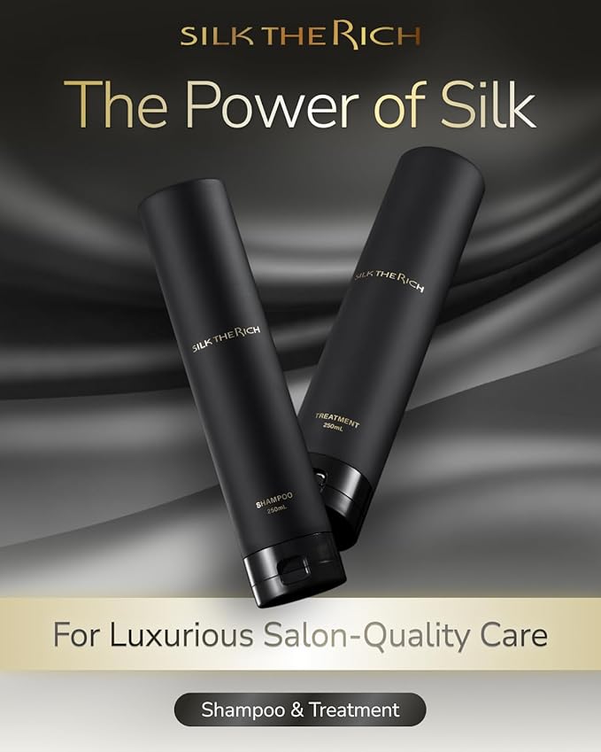 Shampoo & Conditioner Set, Clarifying & Moisturizing for Dry, Itchy Scalp & Damaged Hair, Color-Safe, Sulfate & Paraben Free Shampoo & Conditioner for Women & Men, Black (8.5 fl oz Each)