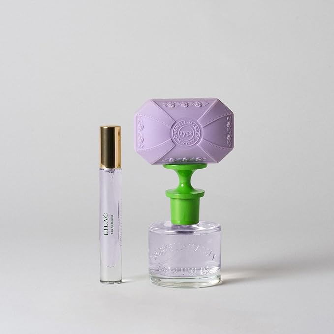 Caswell-Massey Natural Bar Soap for Women, Moisturizing Body Soap Bar for All Skin Types, Made with Essential Oils & Plant-Based Formula for Soft Skin, Lilac, 3.5 oz