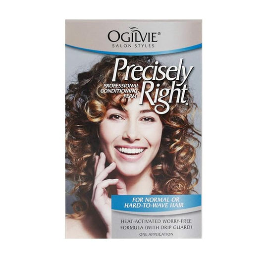 Ogilvie Salon Styles Precisely Right Professional Conditioning Perm Kit - Ideal for Color-Treated, Normal Hair - 1 Application