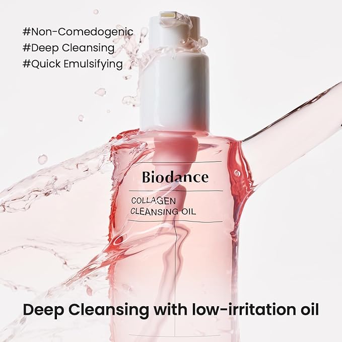BIODANCE Collagen Cleansing Duo: 2-in-1 Pore Mask to Foam Cleanser & Gentle Cleansing Oil Set, Facial Wash and Makeup Remover for Sensitive Skin, Korean Skin Care, Valentines Day Gifts for Her