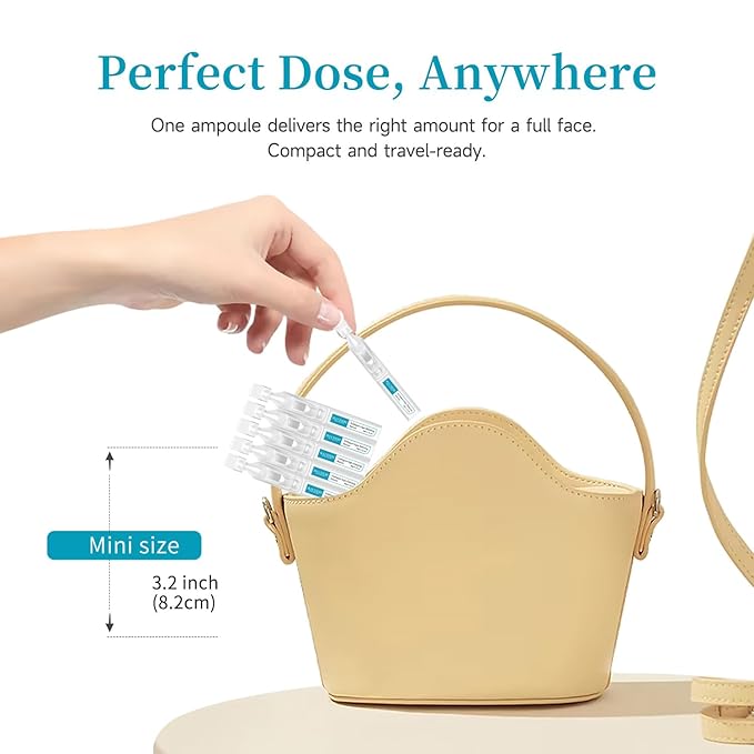 Collagen Peptide Anti-Aging Serum with PDRN – Triple Collagen, Peptide Complex & Botanical Extracts for Firming, Hydration & Skin Barrier Repair – Ampoule Serum Set 1.5ml x 30