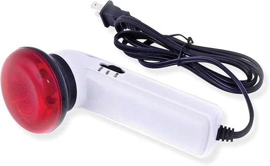 Portable Red Light Therapy Infrared Heating Wand by Infarex, Handheld Heating Lamp with Replacement Red Light Bulb, Provides Targeted Relief for Muscle Pain and Increased Blood Circulation