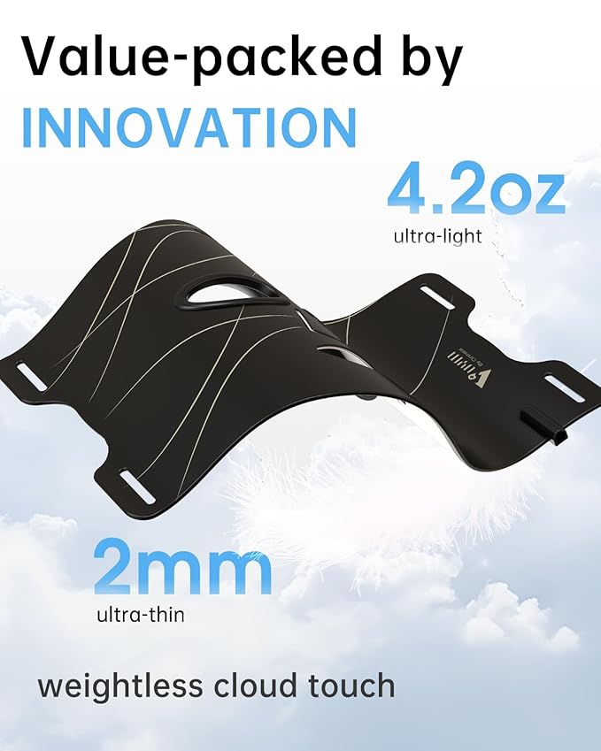 Red Light Therapy Mask: 292 LEDs High Energy Professional Infrared Red Light Therapy Device for Face Led Lighting Facial Mask Replace Photon Rejuvenation - Black