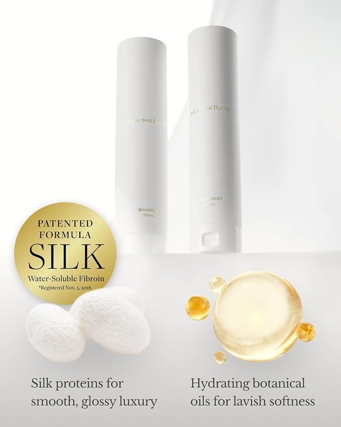 Shampoo & Conditioner Set, Hydrating & Moisturizing for Dry, Damaged, Color-Treated Hair, Paraben & Sulfate Free, Clean Hair Shampoo & Conditioner for Women & Men, White (8.5 fl oz Each)