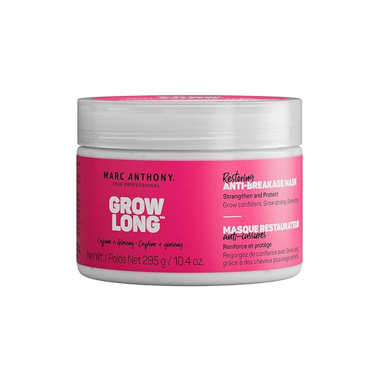 Marc Anthony Deep Conditioning Hair Mask for Dry & Damaged Hair, Grow Long Biotin - Argan Oil, Caffeine & Keratin Anti-Frizz Leave-In Repair Treatment For Split Ends & Breakage