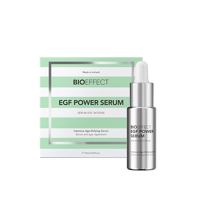 BIOEFFECT EGF Power Serum | Epidermal Growth Factor + KGF + Hyaluronic Acid | Intensive Age-Defying Face Treatment for Deep Wrinkles, Firmness & Skin Renewal, 15 mL / 0.50 oz