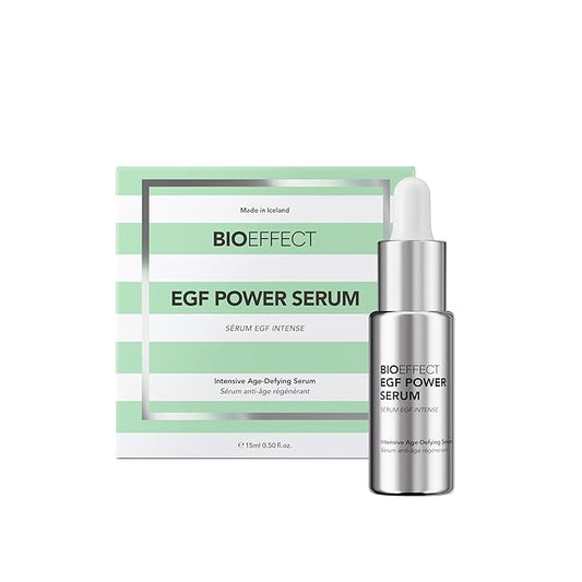 BIOEFFECT EGF Power Serum | Epidermal Growth Factor + KGF + Hyaluronic Acid | Intensive Age-Defying Face Treatment for Deep Wrinkles, Firmness & Skin Renewal, 15 mL / 0.50 oz
