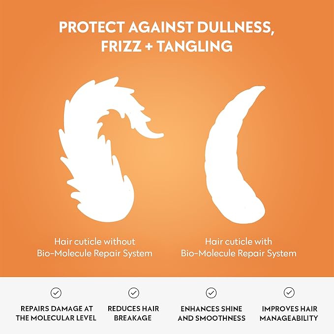 FOUR REASONS Bio-Molecule Repair Hydrating Serum – Bond Repair & Anti-Frizz Serum for Frizzy, Dry, or Damaged Hair – Lightweight Hair Oil with Heat Protectant – Vegan & Cruelty Free, 3.4 Fl Oz