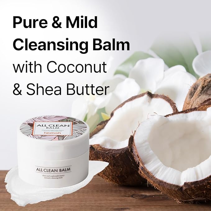 HEIMISH All Clean Balm 4.0fl.oz/120ml - Cleansing Balm, Waterproof Makeup Remover, Face Cleanser, Oil Based Cleanser, Korean Skincare with Natural Aroma Oil, Vegan, For All Skin Types