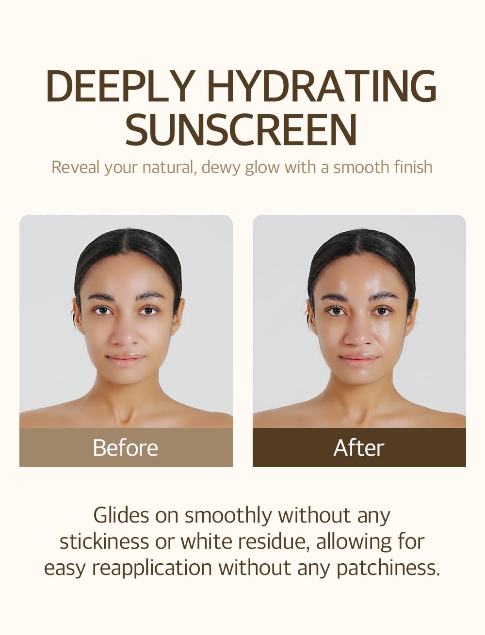 mixsoon Bean Sunscreen 1.69 Fl. Oz. / 50ml SPF 50 Airy Texture Type Lightweight No White Cast For Face Korean Glass Skin Care