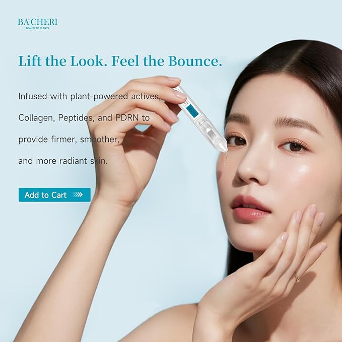 Collagen Peptide Anti-Aging Serum with PDRN – Triple Collagen, Peptide Complex & Botanical Extracts for Firming, Hydration & Skin Barrier Repair – Ampoule Serum Set 1.5ml x 30