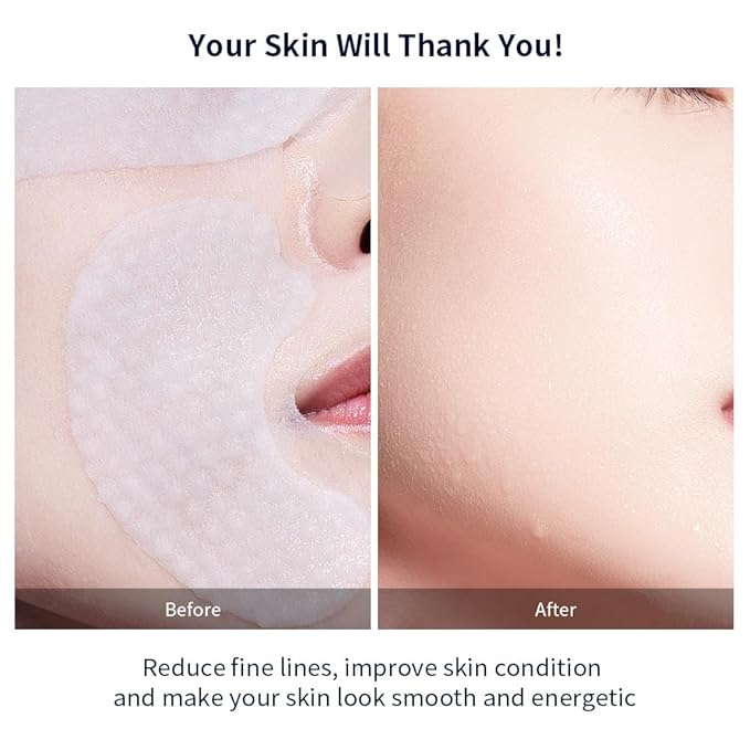 Full-Spectrum Hyaluronic Acid Face Mask – Deep Hydration & Anti-Wrinkle Lifting Sheet Mask, Plumping & Firming Treatment for Fine Lines, Elasticity Boosting Hydrating Facial Mask-5ea