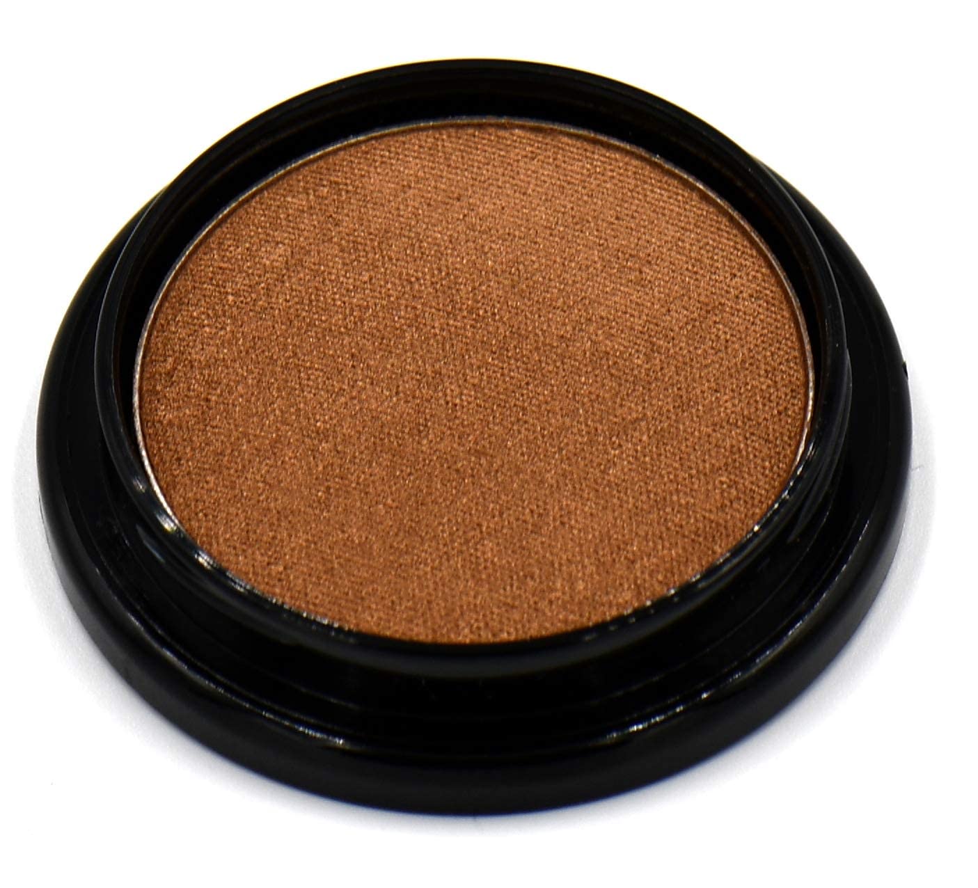 Sun Drenched Cinnamon Chocolate Brown Bronze Almond Gold Shimmer Pressed Powder Single Eyeshadow; Talc, Paraben & Cruelty Free