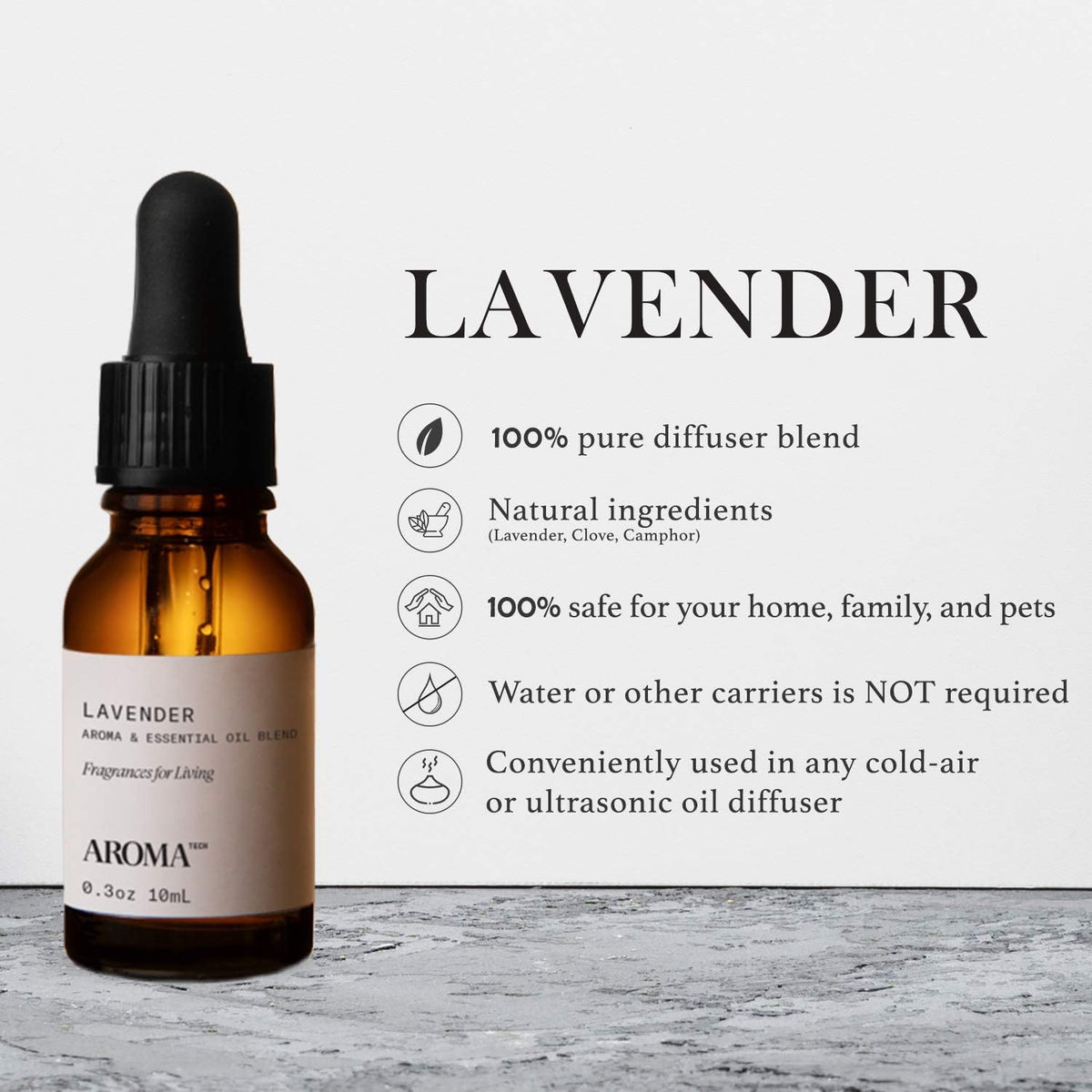 Aromatech Lavender Aroma Essential Oil Blend: Hotel Inspired Aromather ...
