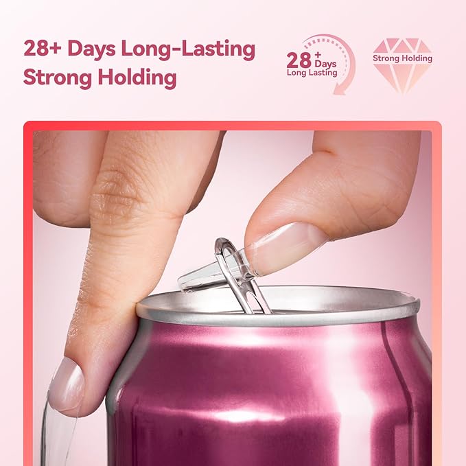 Makartt Hema-Free Semi Solid Nail Glue, New Super Strong Nail Glue for Press On Nails, No UV/Led Lamp Needed, Quick Drying 20s, Fake Tips Adhesion, Upgraded Nail Glues DIY Home Salon Manicure 10ml