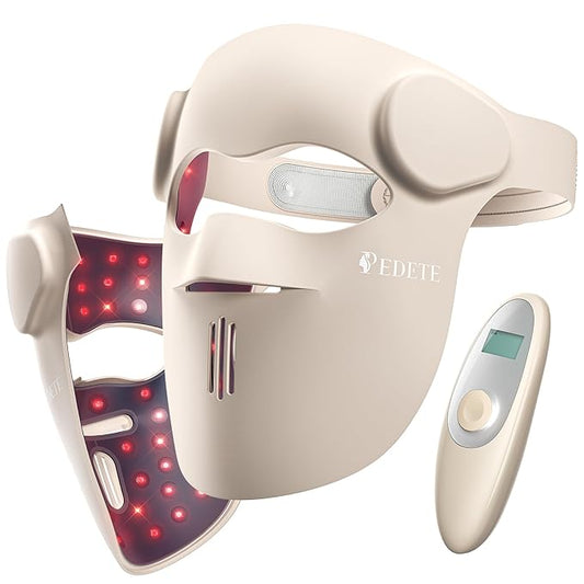Red Light Therapy for Face, 9 Modes Wireless Face Mask Light Therapy, 850nm Infrared & Red Light Masks, 2500mAh Rechargeable, 3D Facial Fit, Light Therapy Skin Care At Home