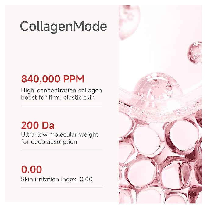Overnight Collagen Lifting Face Mask 5 Sheets, Korean Face Lifting Deep Hydrogel Mask for Glass Skin, Anti-Aging with PDRN, Hyaluronic Acid for Elasticity, Firmness