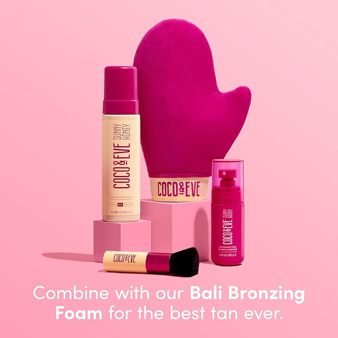 Coco & Eve Antioxidant Face Tanning Micromist. Sunless Self Tanning Face Mist with Antioxidants to Boost Hydration. Quick, Flawless, Streak Free Face Tan. (2.54 fl oz) / (75ml)