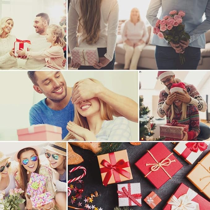 Spa Luxetique Spa Gift Set, Bath Gift Set for Women, 10 Pcs Rose Bath Set, Pink Tote Gift Bag with Shower Gel, Bubble Bath, Body Lotion, Hand Cream, Christmas Beauty Gifts for Women