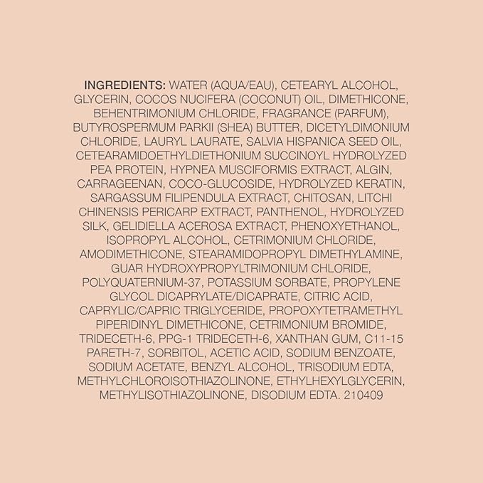 Kristin Ess Hydrating Deep Conditioner Protein Hair Mask - Shea Butter + Coconut Oil Hair Treatment for Dry Damaged Hair - Deep Conditioning, Strengthening, Softening, Anti-Frizz - Pear + Amber Scent