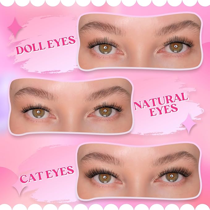 FADLASH Cluster Lashes Fluffy 10-18mm Lash Clusters Volume Lash Extension 112Pcs 3D DIY Lash Clusters D Curl Individual Lashes (R02-0.07-D,10-18mm)