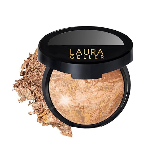 LAURA GELLER NEW YORK Baked Balance-N-Glow Illuminating Foundation - Medium - Buildable Sheer to Light Coverage - Satin Finish