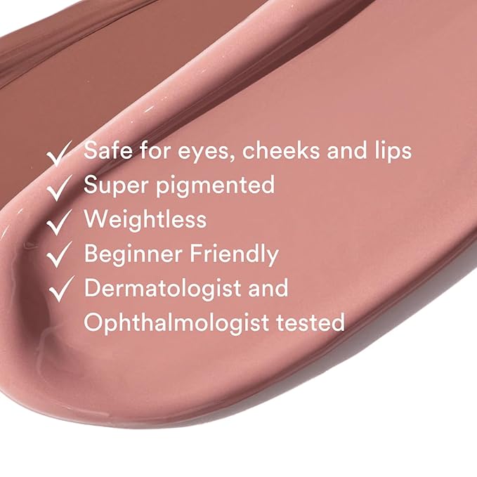 Gen See Mixed Media Matte Liquid Eyeshadow, Linen – Weightless Long Lasting Matte Eye Color, High Pigment Multi-Use Makeup for Eyes Cheeks Lips, Vegan Cruelty-Free, Made in Italy