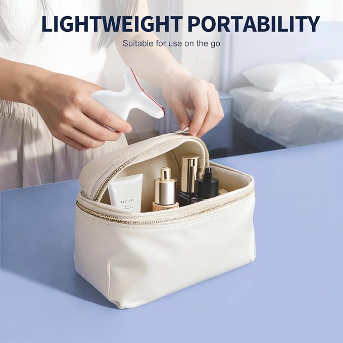 Red Light Therapy for Face, Multifunctional Face Massager with Micro-Current, LED Light Therapy & Vibration, at-Home Skin Care Face Sculpting Tool for Wrinkles, Micro-Current Facial Beauty Device