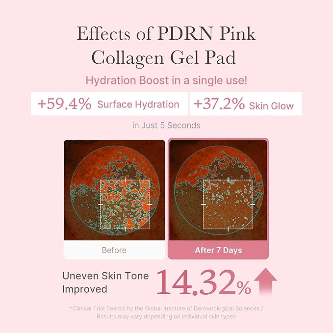 medicube Pink PDRN Day & Night Gel Duo: Salmon DNA PDRN pink collagen jelly gel mask (4ea) and Collagen Jelly Pad